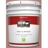 BEHR PREMIUM PLUS 5 gal. #S170-5 Smoke Bush Rose Flat Low Odor Interior Paint & Primer