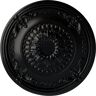 Ekena Millwork 26-1/4" x 3-1/4" Athens Urethane Ceiling Medallion (Fits Canopies up to 3-5/8"), Hand-Painted Jet Black