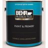 BEHR PREMIUM PLUS 1 gal. #N180-1 Barely Brown Satin Enamel Exterior Paint & Primer