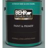 BEHR PREMIUM PLUS 1 gal. #T18-15 In The Moment Semi-Gloss Enamel Exterior Paint & Primer