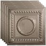 Fasade Rosette 2 ft. x 2 ft. Galvanized Steel Lay-In Vinyl Ceiling Tile (20 sq. ft.)