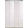 Impact Plus 90 in. x 96 in. Smooth Flush Primed Interior Closet Solid Core MDF Bi-Fold Door with Chrome Trim