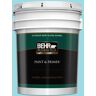 BEHR PREMIUM PLUS 5 gal. #P470-2 Serene Thought Semi-Gloss Enamel Exterior Paint & Primer