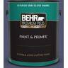 BEHR PREMIUM PLUS 1 gal. #S540-7 Bossa Nova Semi-Gloss Enamel Exterior Paint & Primer