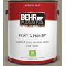 BEHR PREMIUM PLUS 1 gal. #N320-5 Gray Squirrel Flat Low Odor Interior Paint & Primer