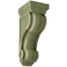 Ekena Millwork 6 in. x 16 in. x 7-1/2 in. Restoration Green Devon Traditional Wood Vintage Decor Corbel