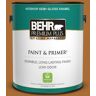 BEHR PREMIUM PLUS 1 gal. #280D-7 Sesame Crunch Semi-Gloss Enamel Low Odor Interior Paint & Primer