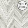 Herringbone Wood Light Grey Vinyl Peelable Roll (Covers 30.75 sq. ft.)