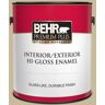 BEHR PREMIUM PLUS 1 gal. #760D-4 Lion Hi-Gloss Enamel Interior/Exterior Paint