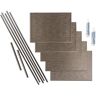 Fasade Ripple 18 in. x 24 in. Brushed Nickel Vinyl Decorative Wall Tile Backsplash 15 sq. ft. Kit