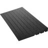 VEVOR Rubber Threshold Ramp 2,202 lbs. Load Cap Threshold Ramp Doorway 2.5 in. Rise and 3 Channels for Wheelchair and Scooter
