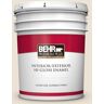 BEHR PREMIUM PLUS 5 gal. #T14-3 Miami Weiss Hi-Gloss Enamel Interior/Exterior Paint