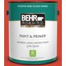 BEHR PREMIUM PLUS 1 gal. #180B-7 Chili Pepper Semi-Gloss Enamel Low Odor Interior Paint & Primer