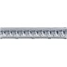 FROM PLAIN TO BEAUTIFUL IN HOURS Puffy Archways 0.012 in. x 4.25 in. x 48 in. Metal Bed Moulding Nail-Up Tin Cornice in Lacquered Steel (24 in. ft./Pack)