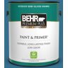 BEHR PREMIUM PLUS 1 gal. #M490-6 Living Stream Semi-Gloss Enamel Low Odor Interior Paint & Primer