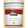 BEHR PREMIUM PLUS 5 gal. #370D-4 Mustard Seed Flat Low Odor Interior Paint & Primer