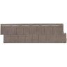 Novik Shake RS 14.5 in. x 48.75 in. Heritage Gray Plastic Rough Sawn Shake Vinyl Siding (48.84 sq. ft./Box)