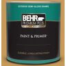 BEHR PREMIUM PLUS 1 qt. #PMD-104 Amber Glass Semi-Gloss Enamel Exterior Paint & Primer