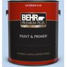 BEHR PREMIUM PLUS 1 gal. #570A-3 Pacific Panorama Flat Exterior Paint & Primer