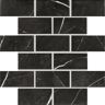 Daltile Restore Black Marble 12 in. x 12 in. Glazed Ceramic Brick Joint Mosaic Tile (9.96 sq. ft./Case)