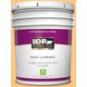 BEHR PREMIUM PLUS 5 gal. #P240-4 Mango Tango Eggshell Enamel Low Odor Interior Paint & Primer