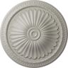 Ekena Millwork 15 in. x 1-3/4 in. Alexa Urethane Ceiling Medallion (Fits Canopies upto 3 in.), Hand-Painted Pot of Cream