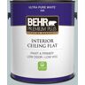 BEHR PREMIUM PLUS 1 gal. #N470-2 Oceanic Climate Ceiling Flat Interior Paint