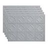 Fasade Cashmere 18 in. x 24 in. Traditional #4 Vinyl Backsplash Panel (Pack of 5)