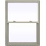 JELD-WEN 35.5 in. x 53.5 in. V-2500 Series Desert Sand Vinyl Single Hung Window with Fiberglass Mesh Screen