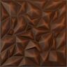 Ekena Millwork 19 5/8 in. x 19 5/8 in. Leto EnduraWall Decorative 3D Wall Panel, Aged Metallic Rust (Covers 2.67 Sq. Ft.)