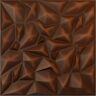 Ekena Millwork 19 5/8 in. x 19 5/8 in. Leto EnduraWall Decorative 3D Wall Panel, Aged Metallic Rust (12-Pack for 32.04 Sq. Ft.)