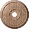 Ekena Millwork 24 in. Unfinished Red Oak Carved Berkshire Ceiling Medallion