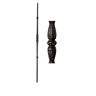Atlas Stair Parts Cathedral Series 44 in. x 5/8 in. Oil-Rubbed Bronze Tapered Single Decorative Knuckle Round Base Hollow Iron Baluster