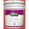 BEHR PREMIUM PLUS 5 gal. #P180-7 Top Tomato Eggshell Enamel Low Odor Interior Paint & Primer