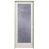 JELD-WEN 24 in. x 80 in. No Panel Left Hand Recipe Pantry Frosted Glass Primed Wood Single Prehung Interior Door