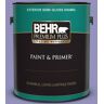 BEHR PREMIUM PLUS 1 gal. #PPU16-05 Lily of the Nile Semi-Gloss Enamel Exterior Paint & Primer