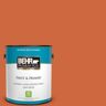 BEHR PREMIUM PLUS 1 gal. #S-H-250 Pumpkin Patch Satin Enamel Low Odor Interior Paint & Primer