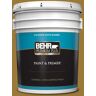 BEHR PREMIUM PLUS 5 gal. #M300-7 Persian Gold Satin Enamel Exterior Paint & Primer