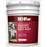 BEHR 5 gal. #GR-W08 Arcade White Flat Masonry, Stucco and Brick Interior/Exterior Paint