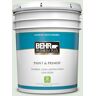 BEHR PREMIUM PLUS 5 gal. #450E-1 Shimmer Satin Enamel Low Odor Interior Paint & Primer