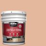 BEHR PREMIUM 5 gal. #PFC-06 Georgia Peach Self-Priming 1-Part Epoxy Satin Interior/Exterior Concrete and Garage Floor Paint