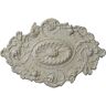 Ekena Millwork 30-1/2 in. W x 20 in. H x 1-1/2 in. Strasbourg Urethane Ceiling Medallion, Pot of Cream Crackle