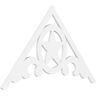 Ekena Millwork Pitch Austin 1 in. x 60 in. x 37.5 in. (14/12) Architectural Grade PVC Gable Pediment Moulding