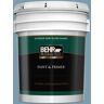 BEHR PREMIUM PLUS 5 gal. #S470-4 Dolphin Blue Semi-Gloss Enamel Exterior Paint & Primer