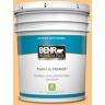 BEHR PREMIUM PLUS 5 gal. #P240-4 Mango Tango Satin Enamel Low Odor Interior Paint & Primer