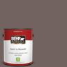 BEHR PREMIUM PLUS 1 gal. #N140-6 Wright Brown Flat Low Odor Interior Paint & Primer