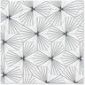 Villa Lagoon Tile Spark C B&W Morning 8 in. x 9 in. Cement Handmade Floor and Wall Tile (Box of 8 / 2.96 sq. ft.)