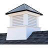 Good Directions Manchester 26 in. x 26 in. x 32 in. H Square Vinyl Cupola with Black Aluminum Roof