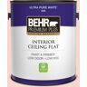 BEHR PREMIUM PLUS 1 gal. #M170-1 Pink Elephant Ceiling Flat Interior Paint