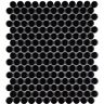 Merola Tile Metro Penny Matte Black 9-3/4 in. x 11-1/2 in. Porcelain Mosaic Tile (8.0 sq. ft./Case)